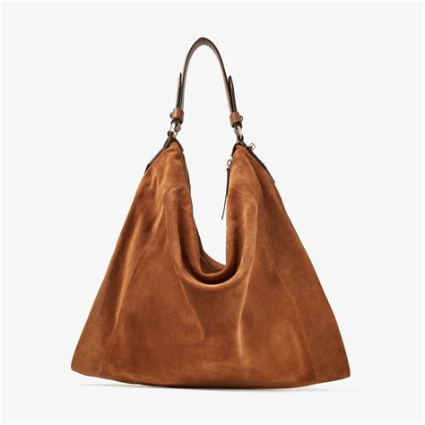 tan suede handbags